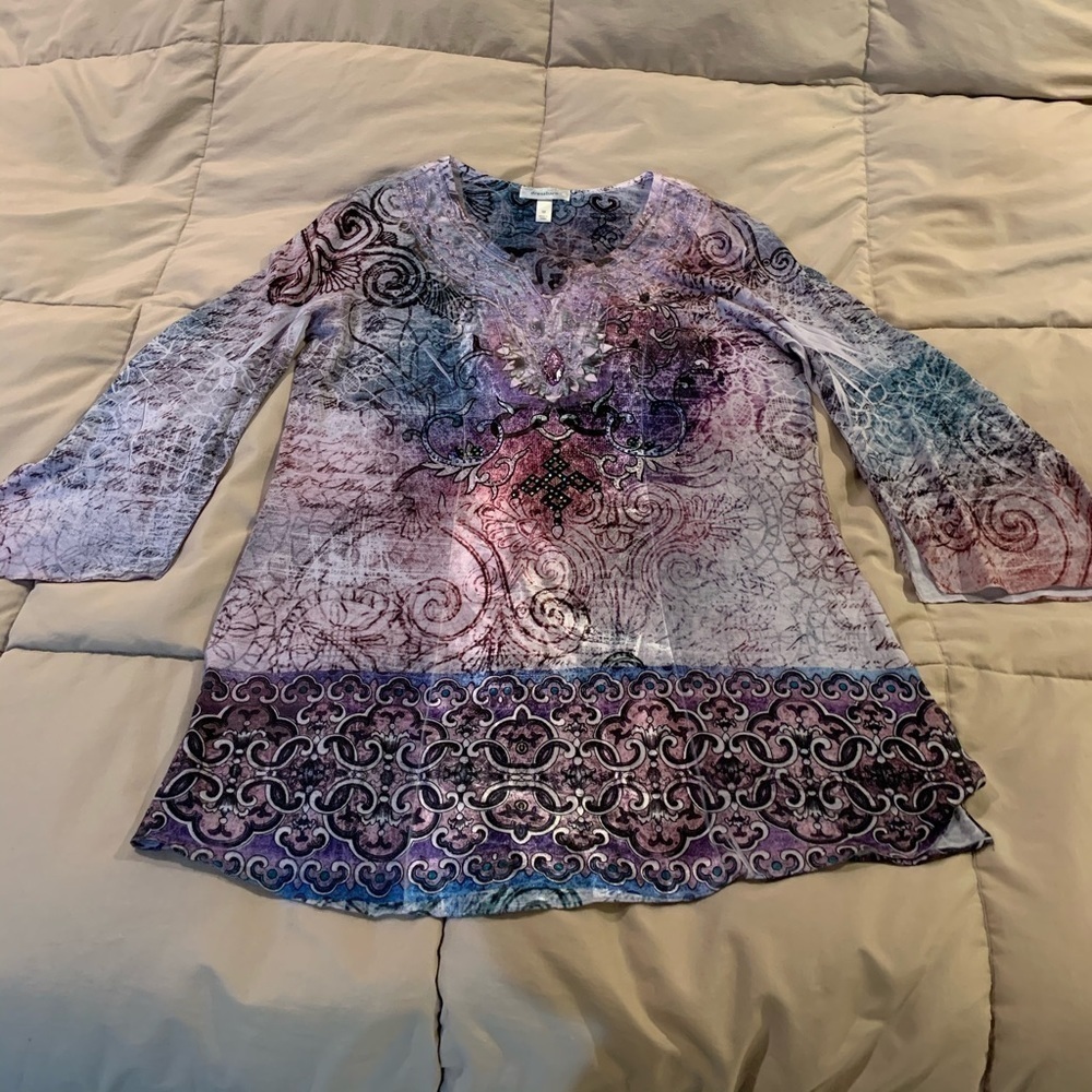 Dress Barn Colorful light weight Spring Summer Top​​​​​​​​​​​​​​​​​​​​​​
